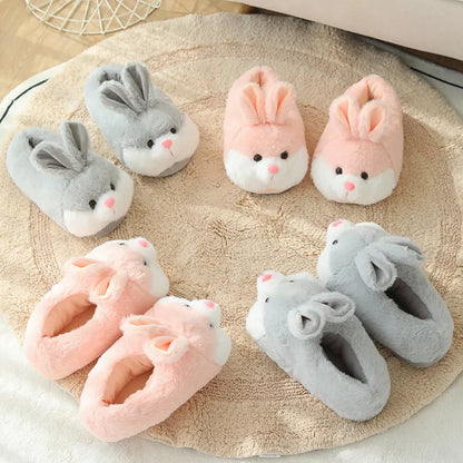 Cozy Bunny Plush Slippers