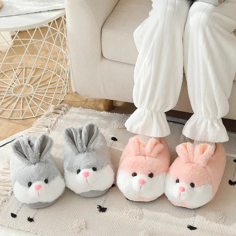 Cozy Bunny Plush Slippers