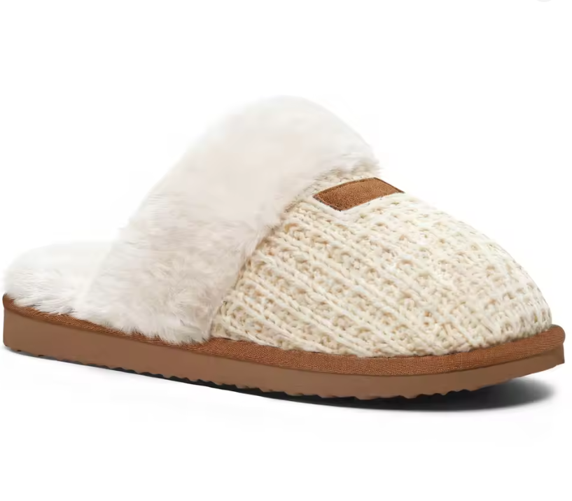 Valentina Plush Knit Slippers